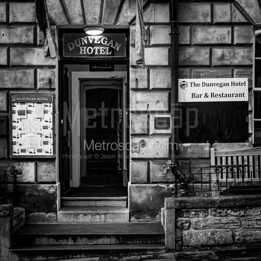 The Dunvegan Hotel in St Andrews Scotland -- St Andrews Black and White Wall Art