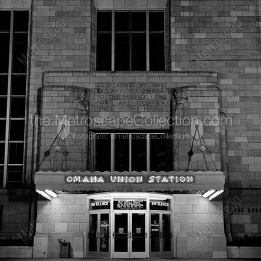 The Durham Museum -- Omaha Black and White Wall Art