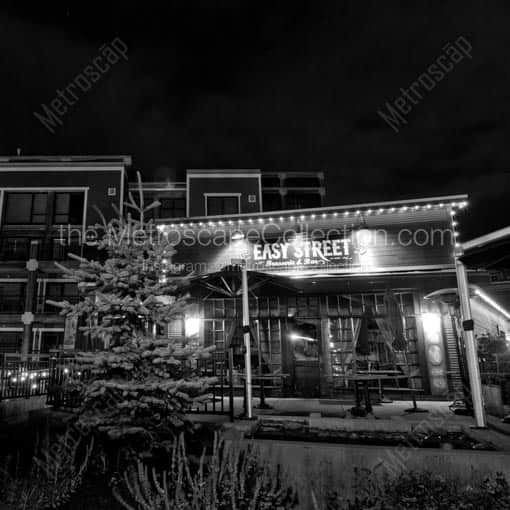 The Easy Street Brasserie and Bar -- Park City Black and White Wall Art