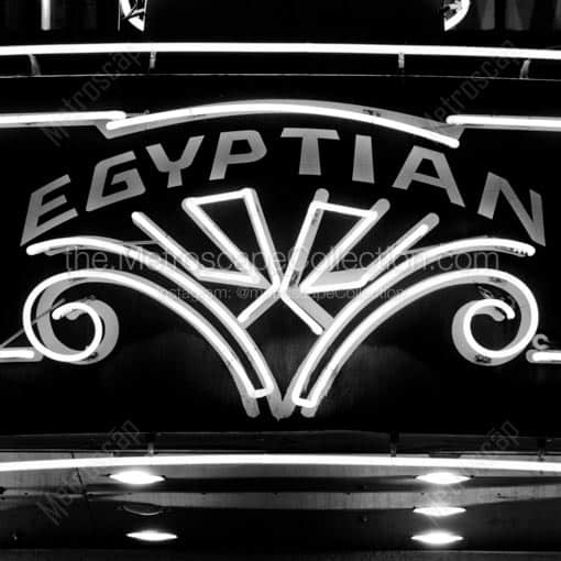 The Egyptian Theater in Park City -- Park City Black and White Wall Art