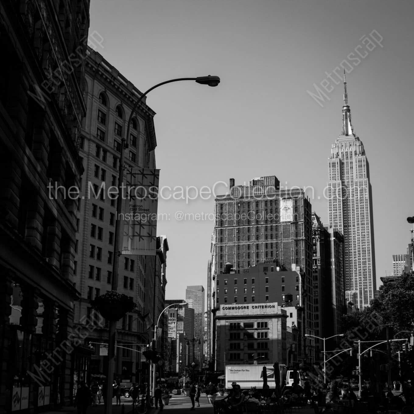The Flatiron District adjacent to Madison Square Park Wall Art square crop