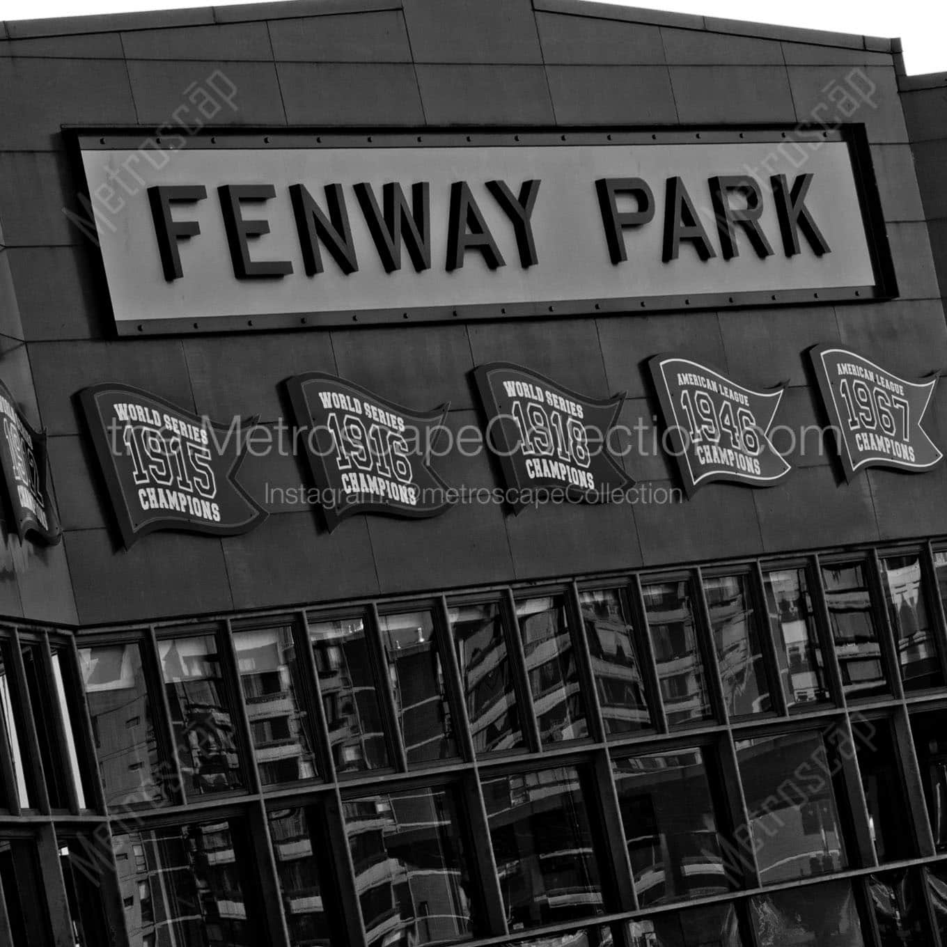 Fenway Park Wall Art square crop