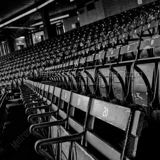 Fenway Park Bleachers -- Boston Black and White Wall Art