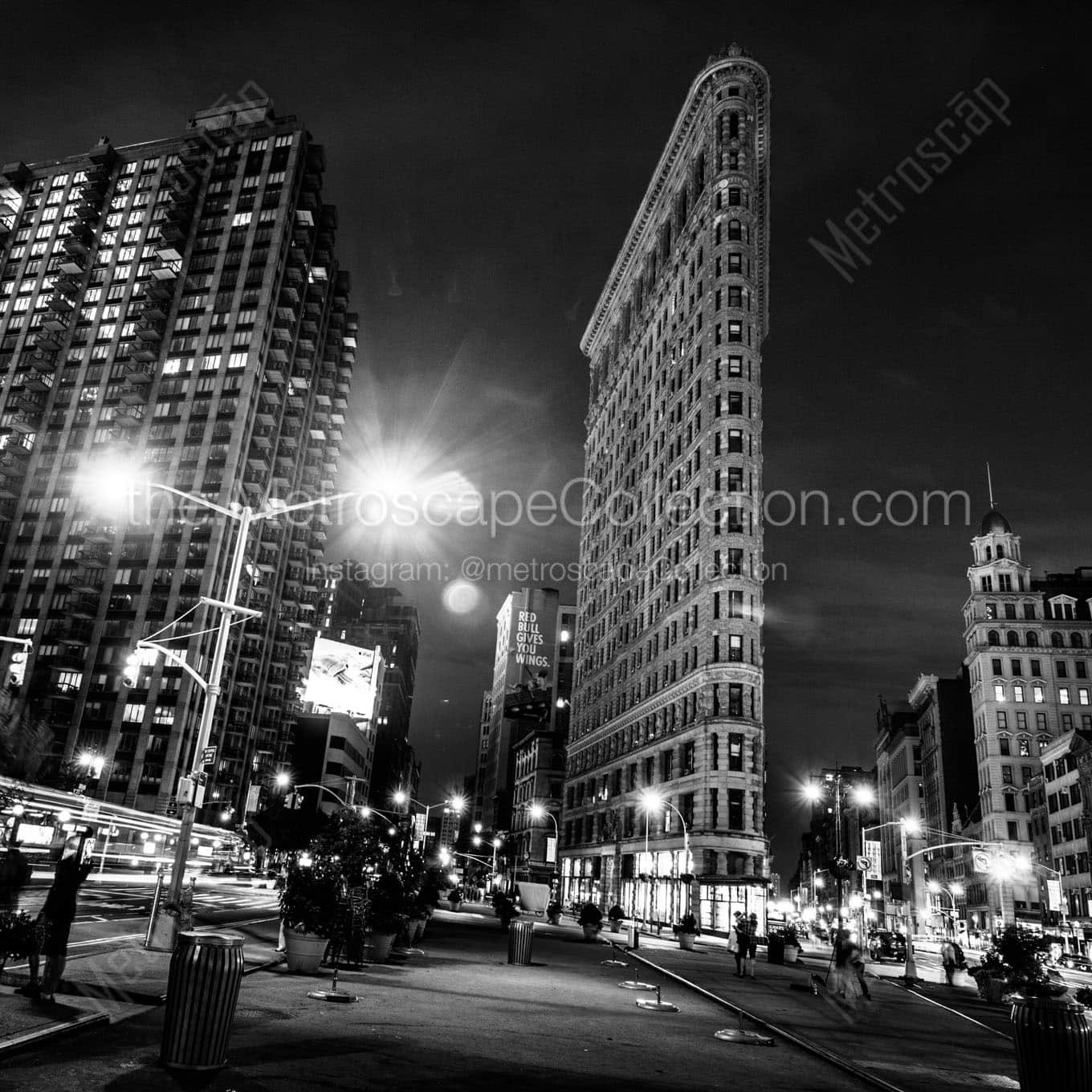 The Flatiron Building at Fifth and Broadway Wall Art square crop