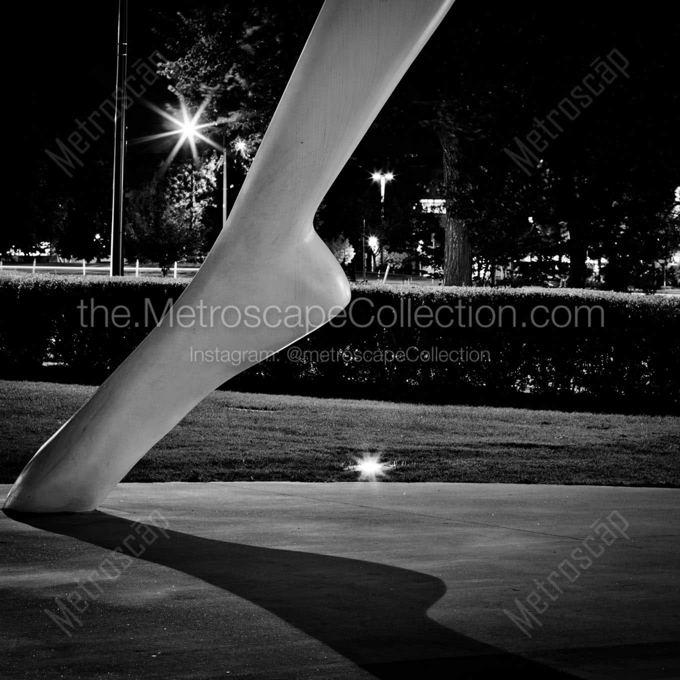 A Foot and Shadow of the Denver Dancers Wall Art square crop