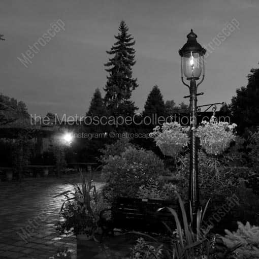 Frank Fetch Park in German Village -- Columbus Black and White Wall Art