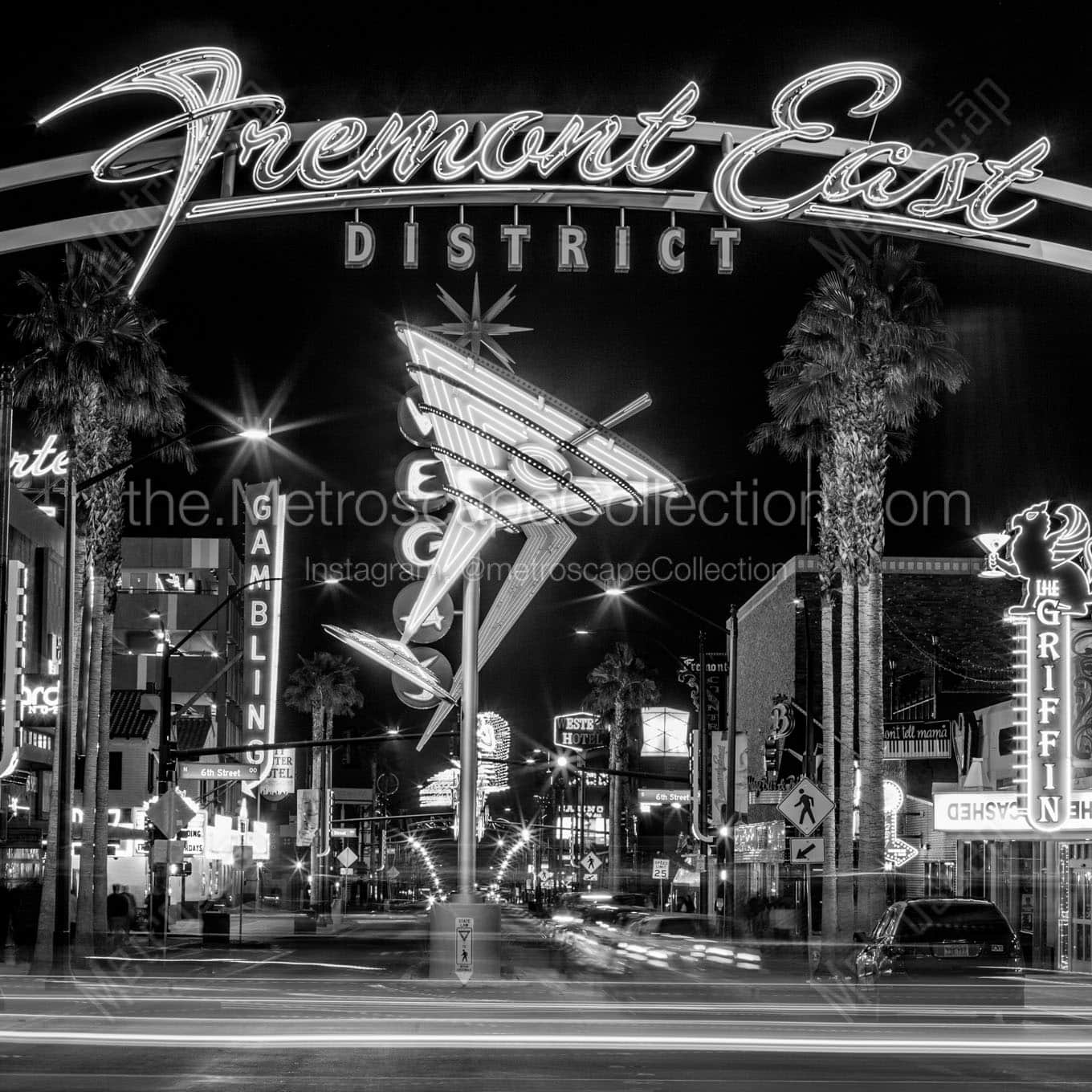 The Fremont East District Wall Art square crop