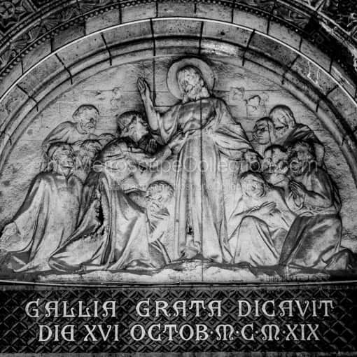 Gallia Grata Dicavit  -- Paris Black and White Wall Art