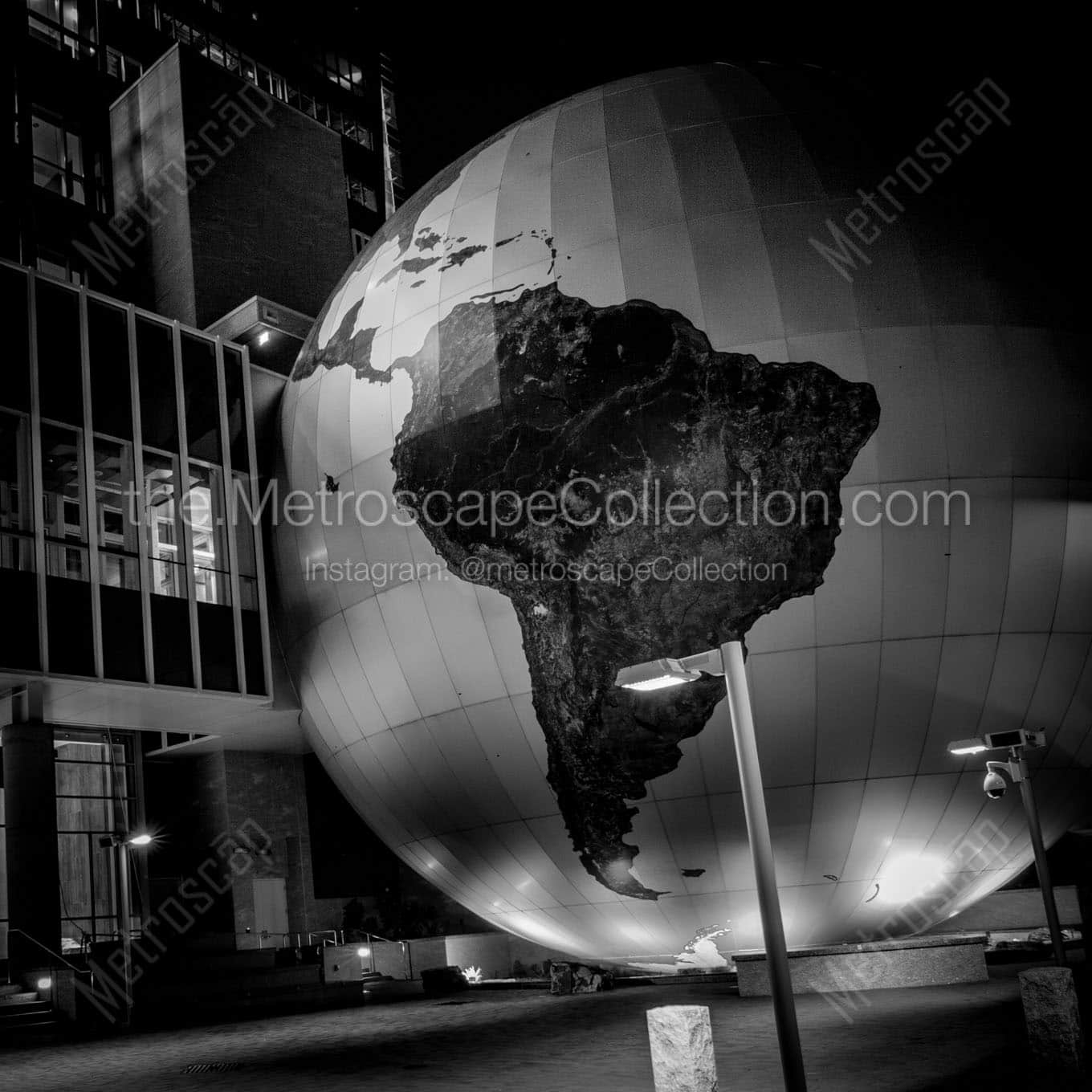 The Giant Globe at the NC State of Natural Sciences Wall Art square crop
