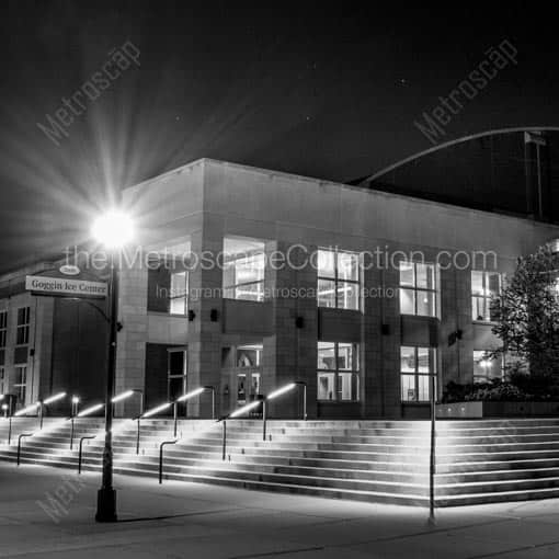 The Goggin Ice Center at Miami University -- Oxford Black and White Wall Art
