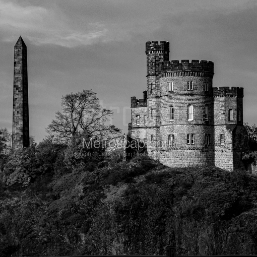 Governors House -- Edinburgh Black and White Wall Art