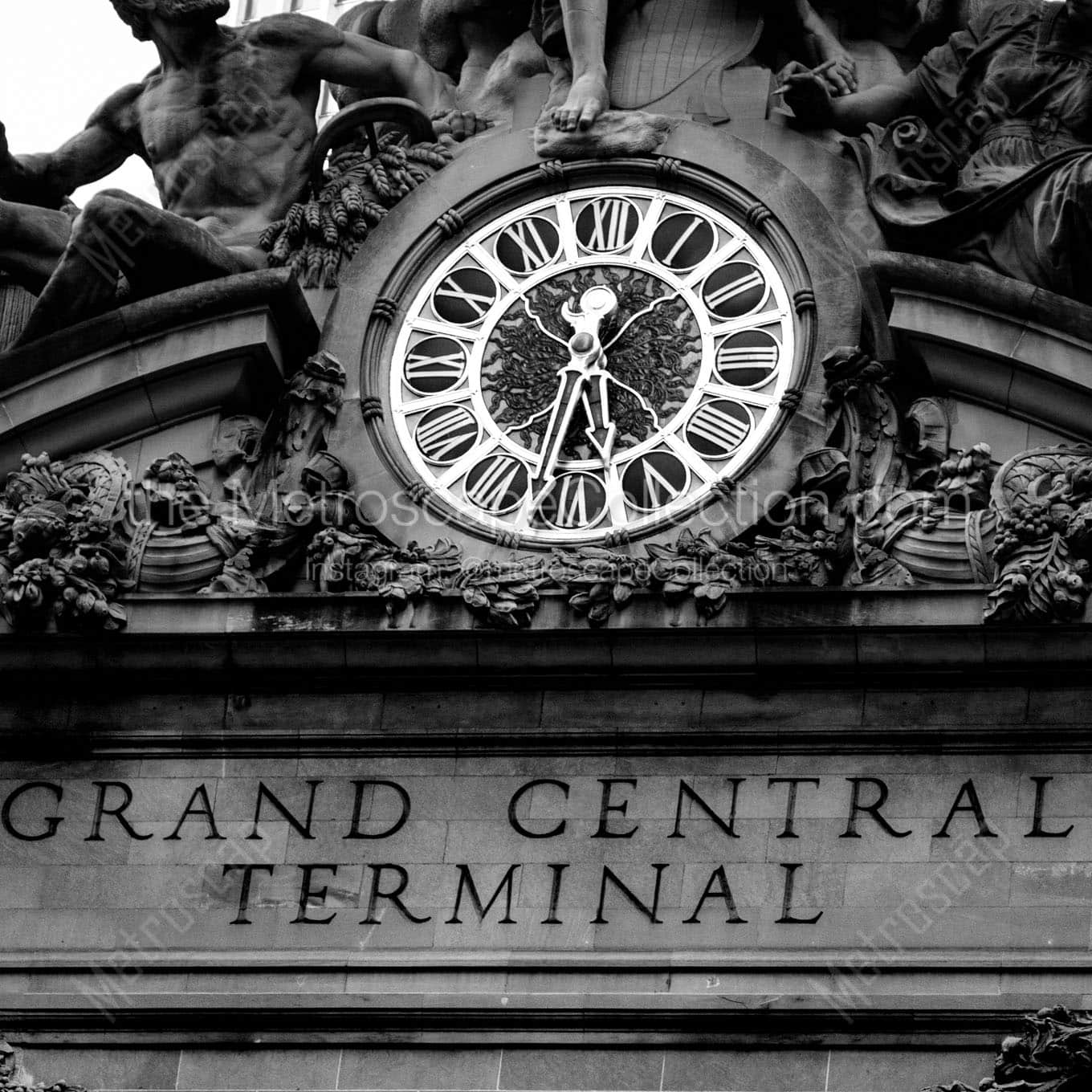 The Grand Central Terminal Clock Wall Art square crop