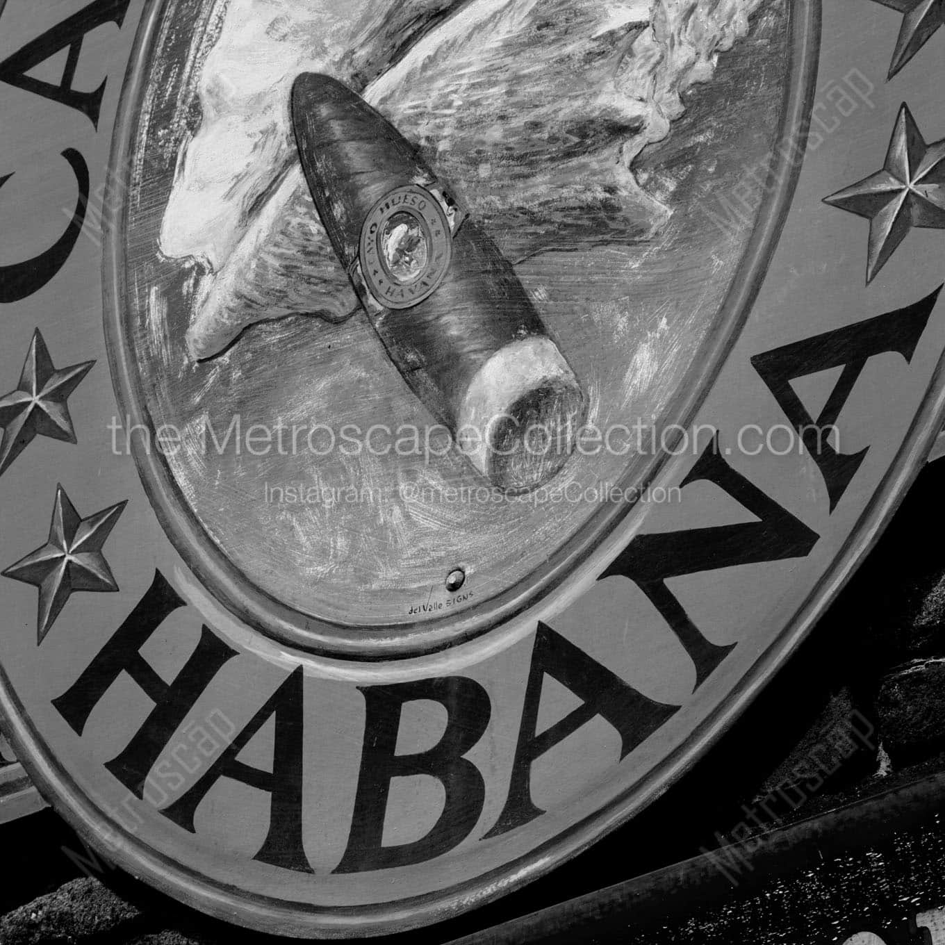 A Habana Cigars Mural Wall Art square crop