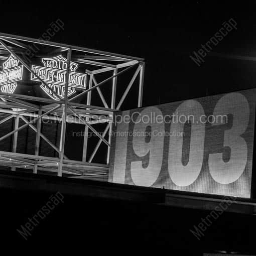 The Harley Davidson Museum -- Milwaukee Black and White Wall Art