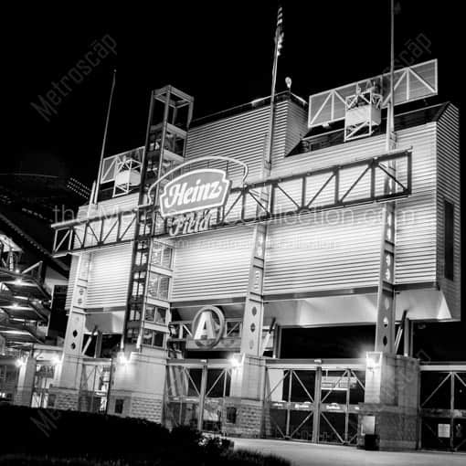Heinz Field Home of the Pittsburgh Steelers -- Pittsburgh Black and White Wall Art
