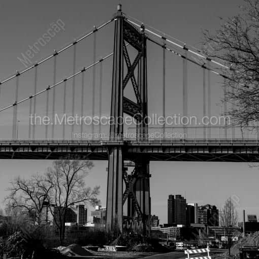 The High Level Bridge just South of Downtown Toledo -- Toledo Black and White Wall Art
