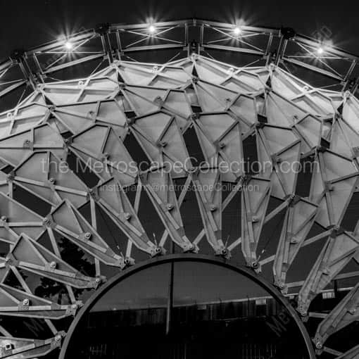 The Hoberman Arch -- Salt Lake City Black and White Wall Art