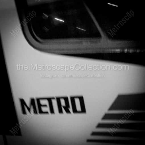 Houston Metro Light Rail -- Houston Black and White Wall Art