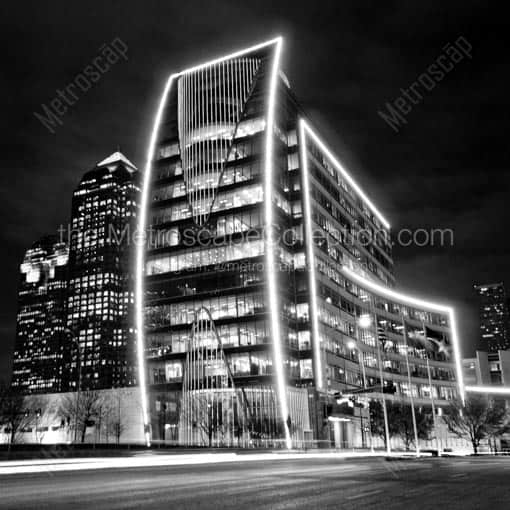 The Hunt Building in Downtown Dallas -- Dallas Black and White Wall Art