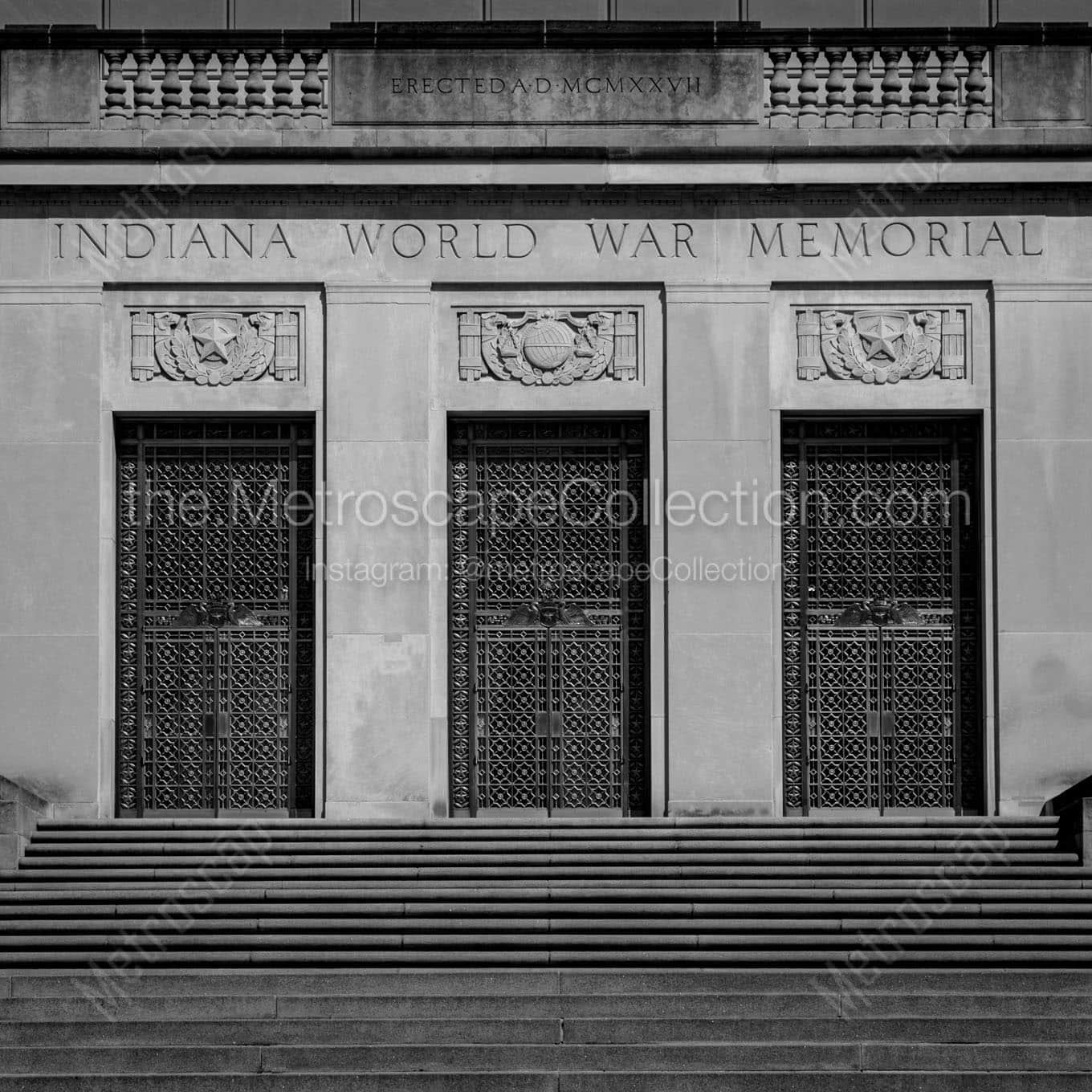 Indiana World War Memorial Wall Art square crop