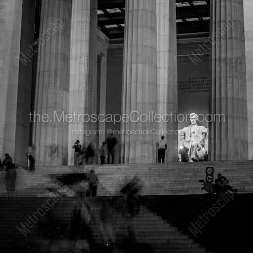 The Lincoln Memorial Steps -- Washington DC Black and White Wall Art