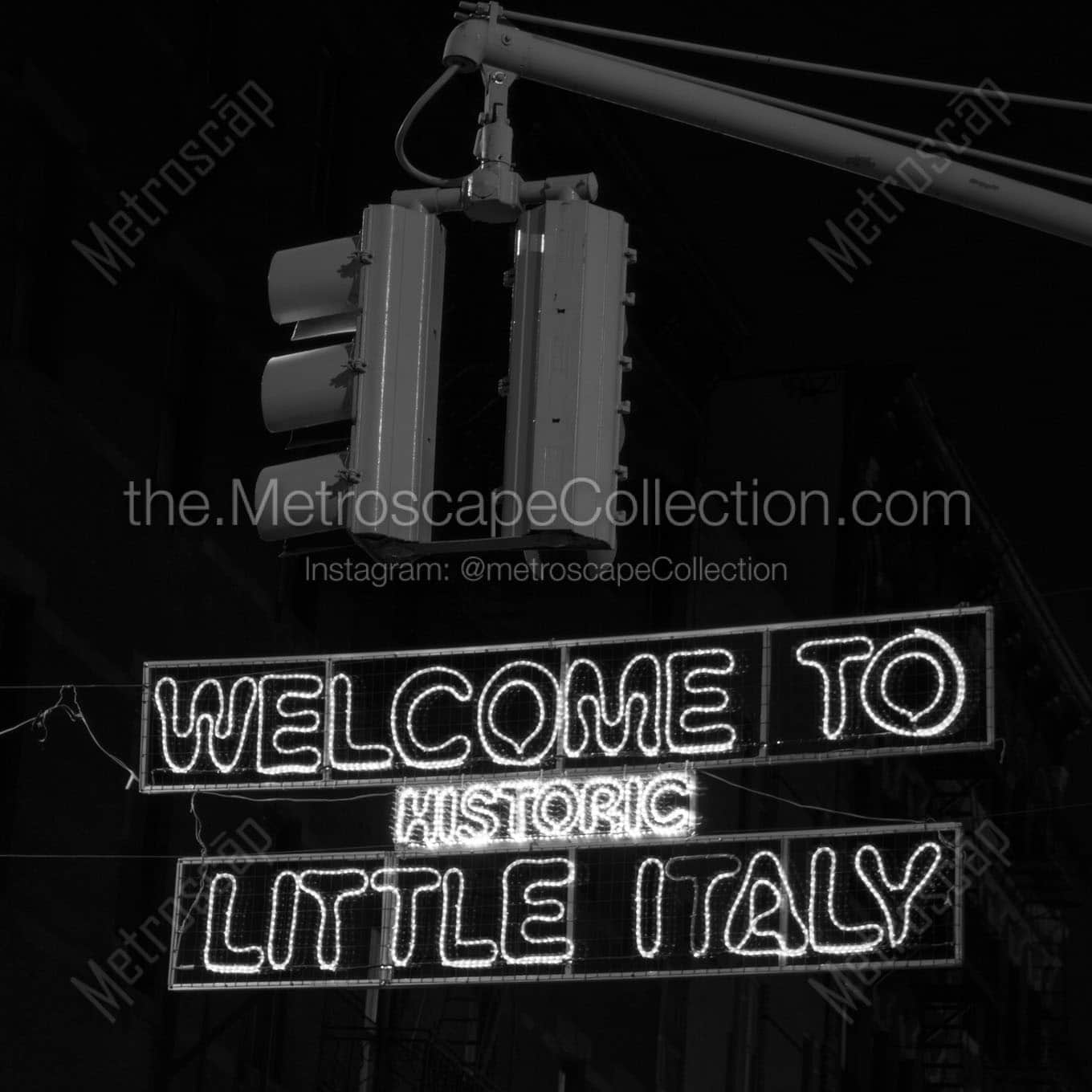 Welcome to Little Italy Sign Wall Art square crop