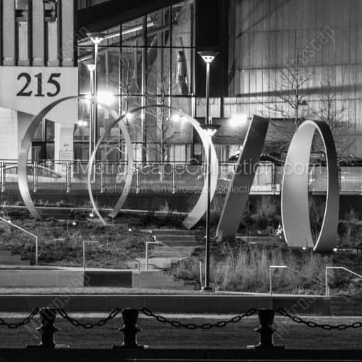 The Loops in Promenade Park -- Toledo Black and White Wall Art