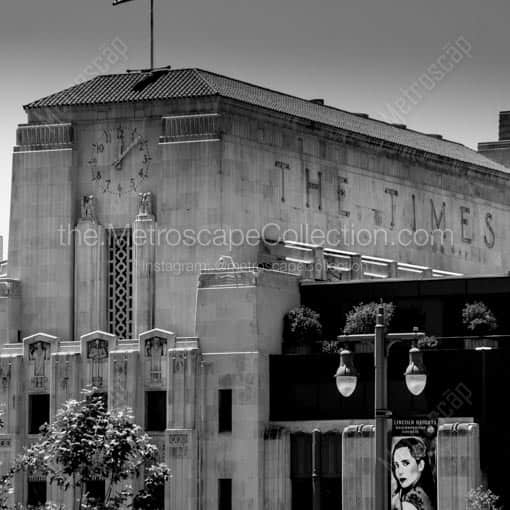 The Los Angeles Times Building -- Los Angeles Black and White Wall Art