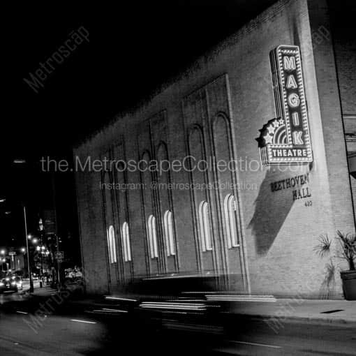The Magik Theater at Beethoven Hall -- San Antonio Black and White Wall Art
