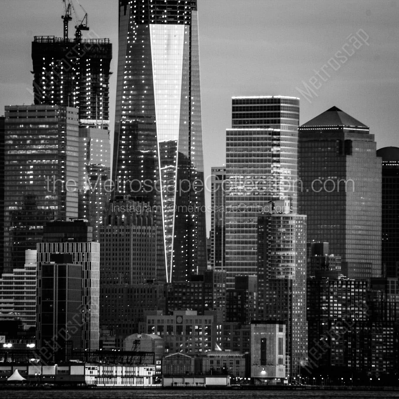 The Manhattan Financial District Wall Art square crop