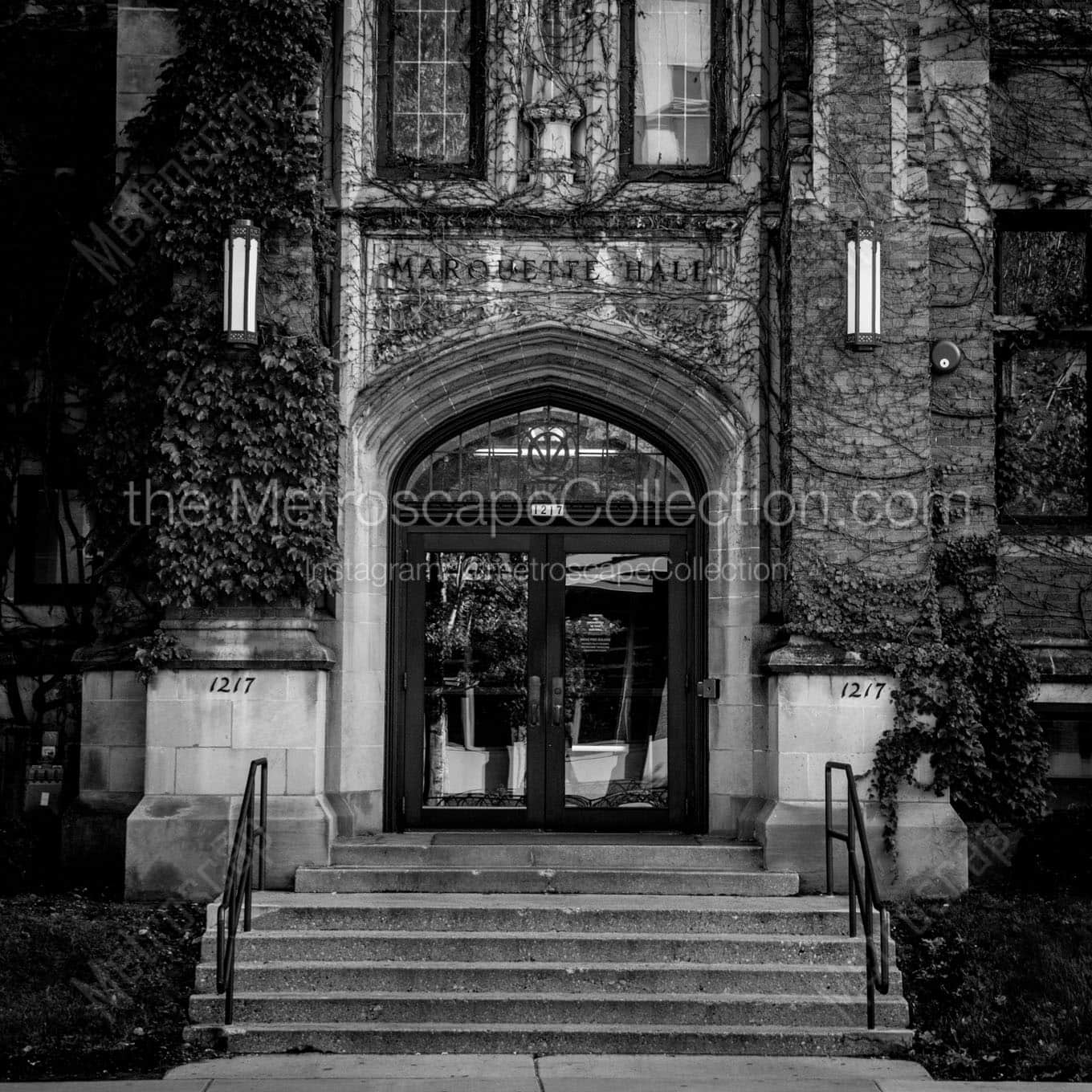 Marquette Hall at 1217 Wisconsin Ave. Wall Art square crop