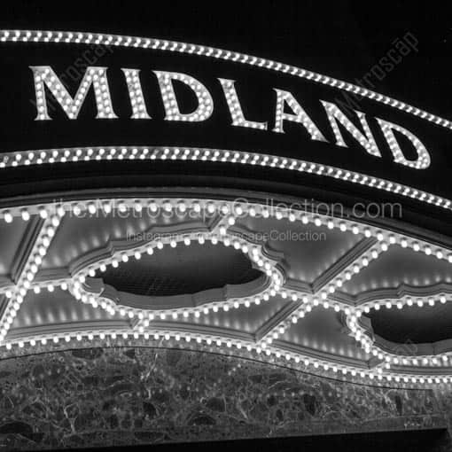 The Midland Theater -- Kansas City Black and White Wall Art