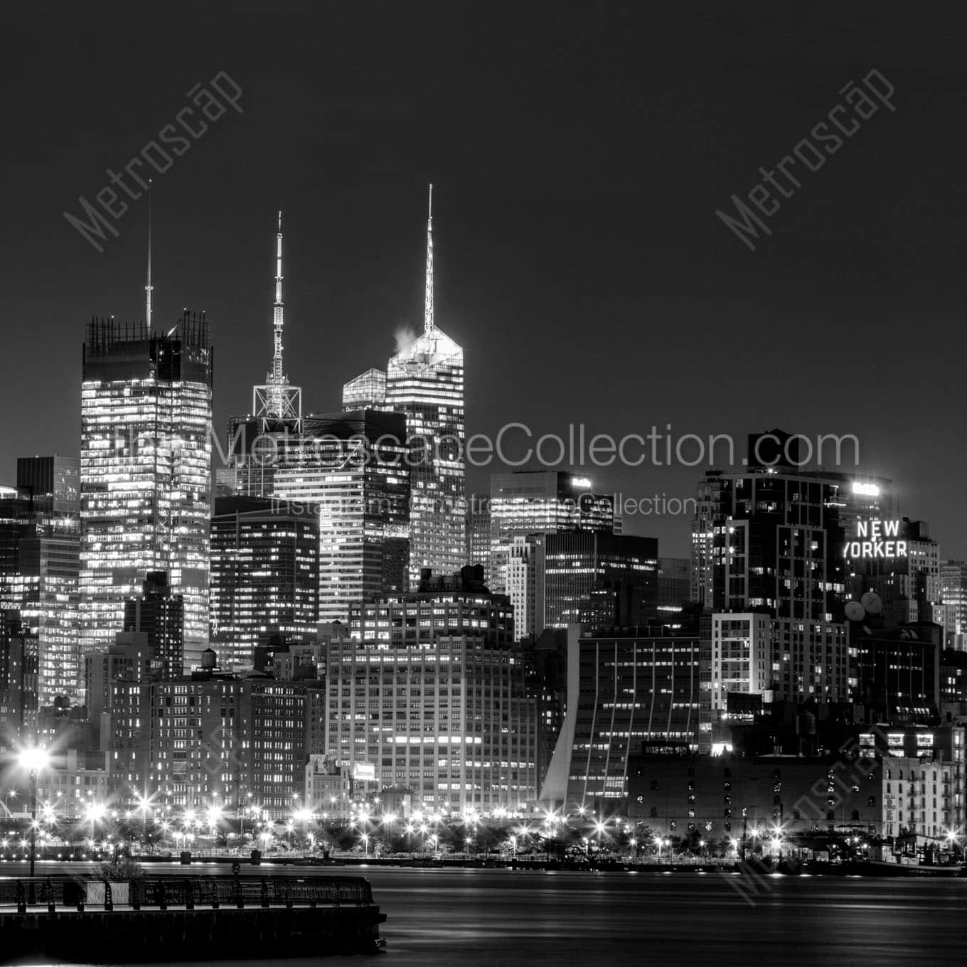 Midtown Manhattan and New Yorker Sign Wall Art square crop