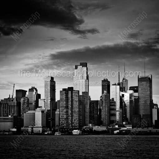 The Westside of Midtown -- New York City Black and White Wall Art
