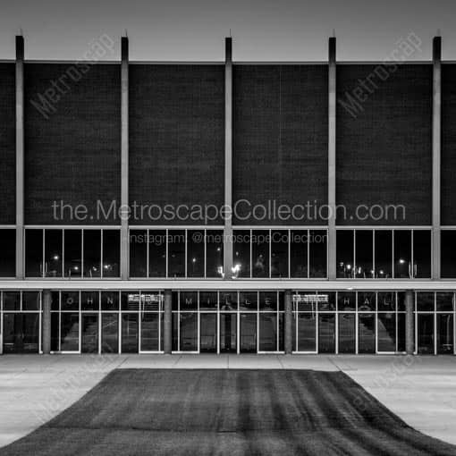 Millett Hall -- Oxford Black and White Wall Art
