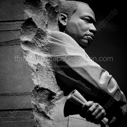 The Martin Luther King Jr. Memorial -- Washington DC Black and White Wall Art