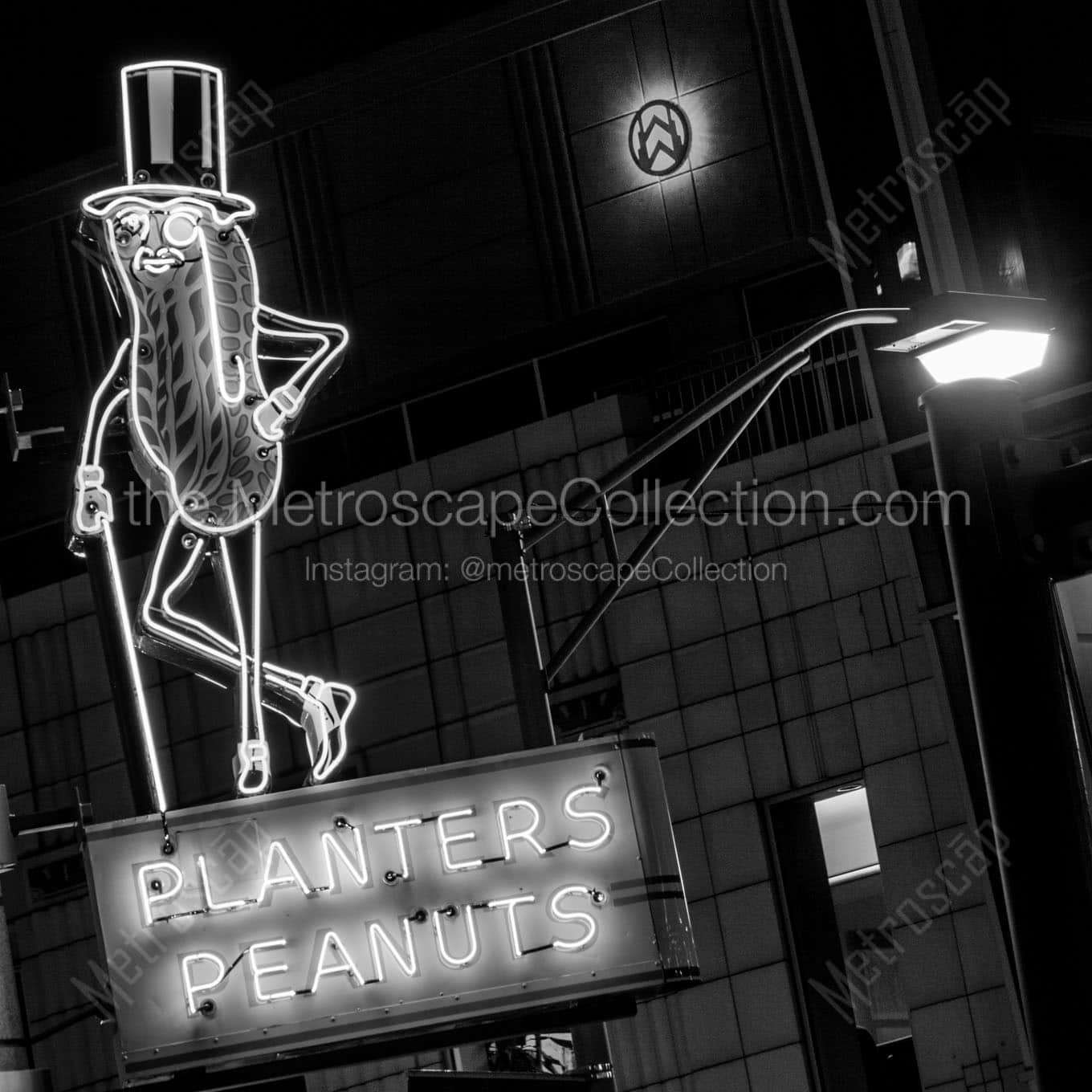 Mr. Peanut Sign on S. High Street Wall Art square crop