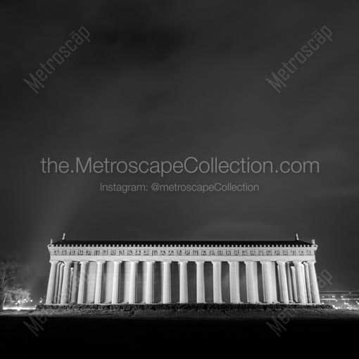 The Nashville Parthenon -- Nashville Black and White Wall Art