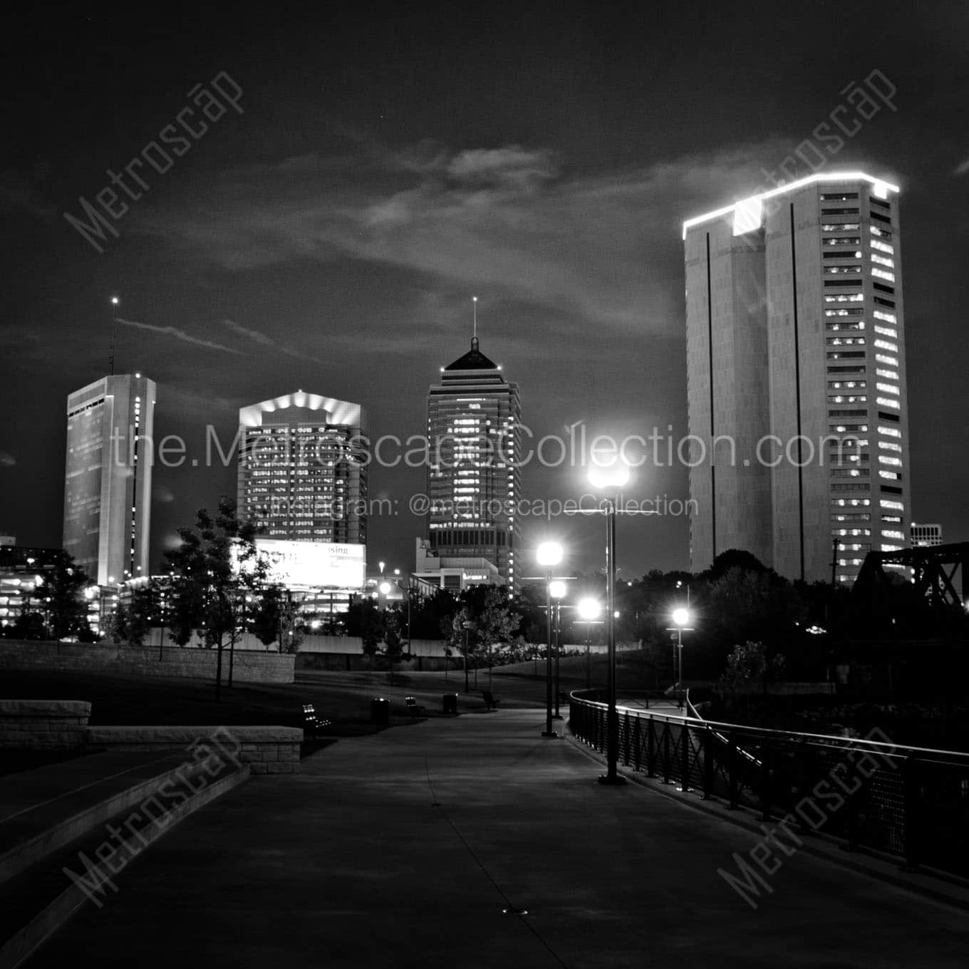 The Nationwide Buildings and AEP Building Wall Art square crop