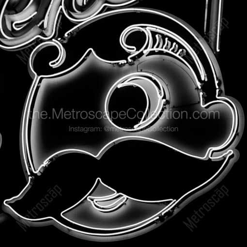 The Natty Boh Sign -- Baltimore Black and White Wall Art