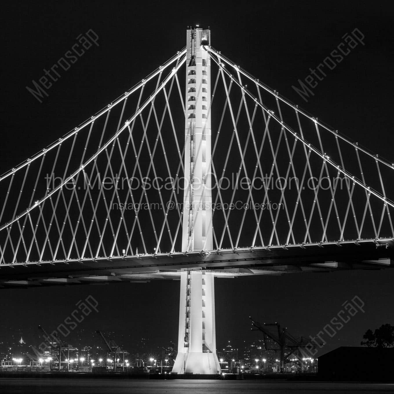 The NEW Eastern Span of the Bay Bridge Wall Art square crop