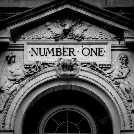 Number One Broadway -- New York City Black and White Wall Art