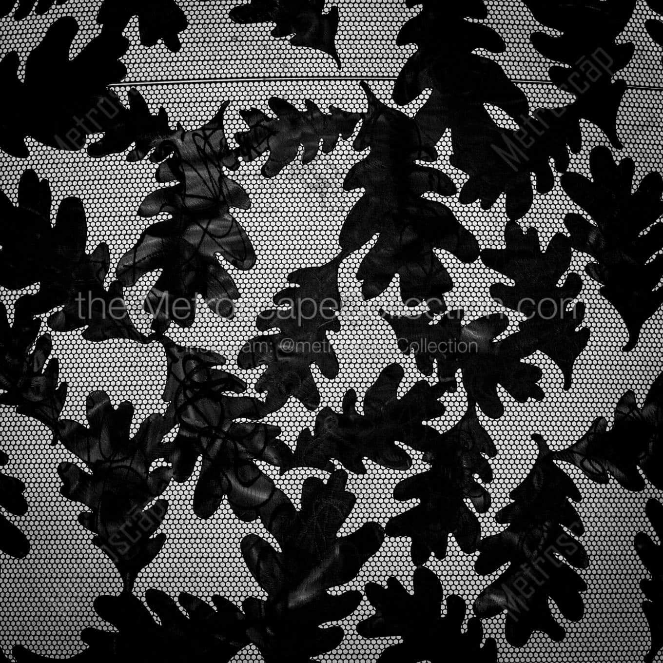 Oak Leaves on a Light Pedestal in Raleigh Wall Art square crop