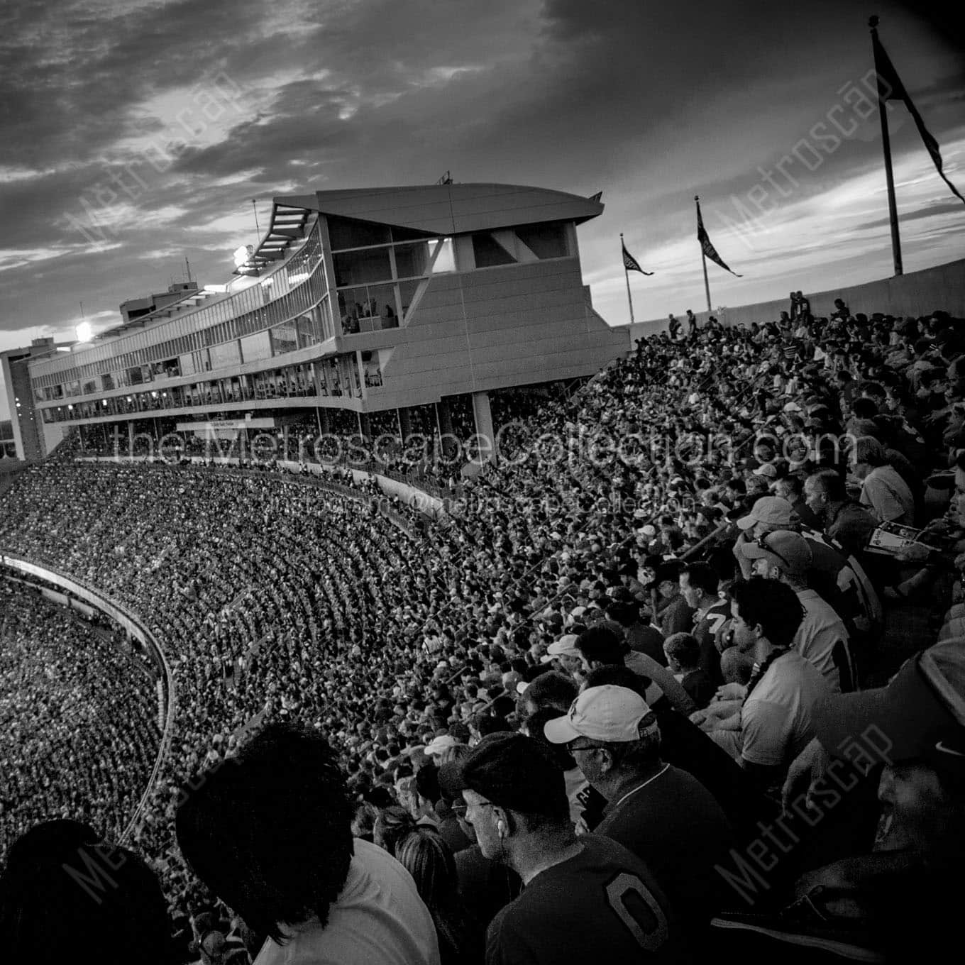 The New Press Box at Ohio Stadium Wall Art square crop