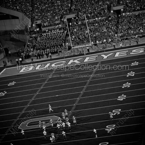 The Ohio State Buckeyes Home Opener -- Columbus Black and White Wall Art