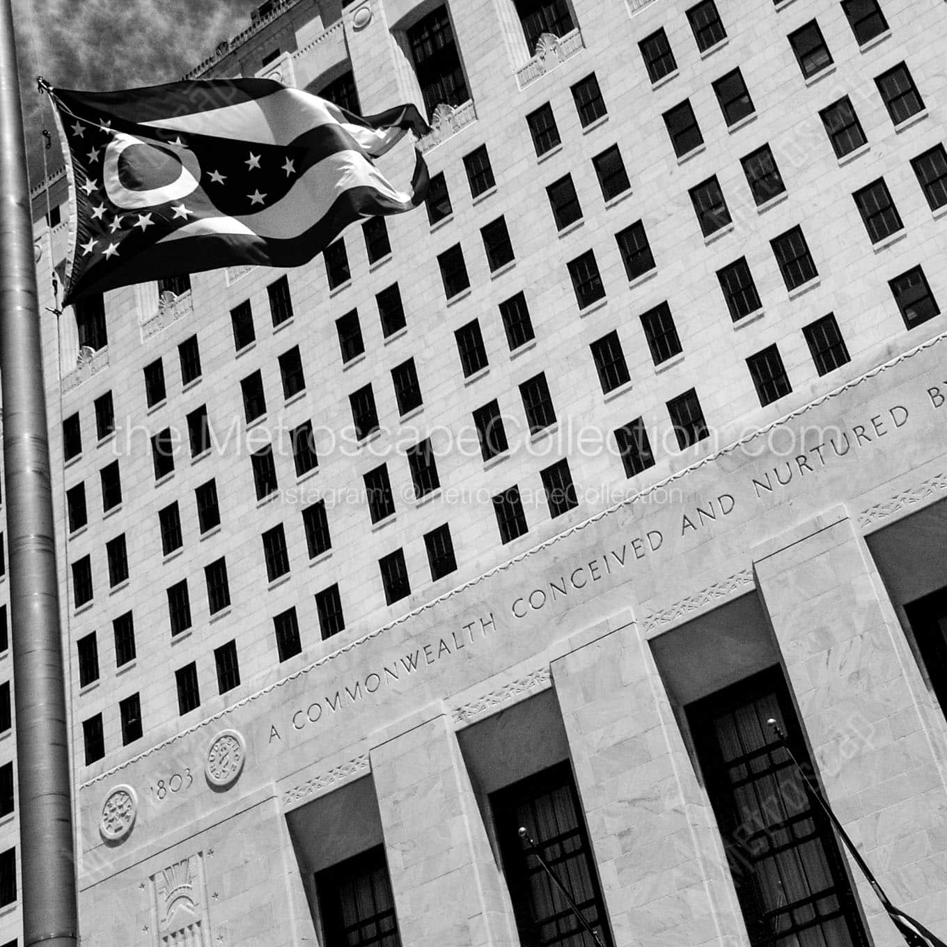 The Ohio Supreme Court Building Wall Art square crop