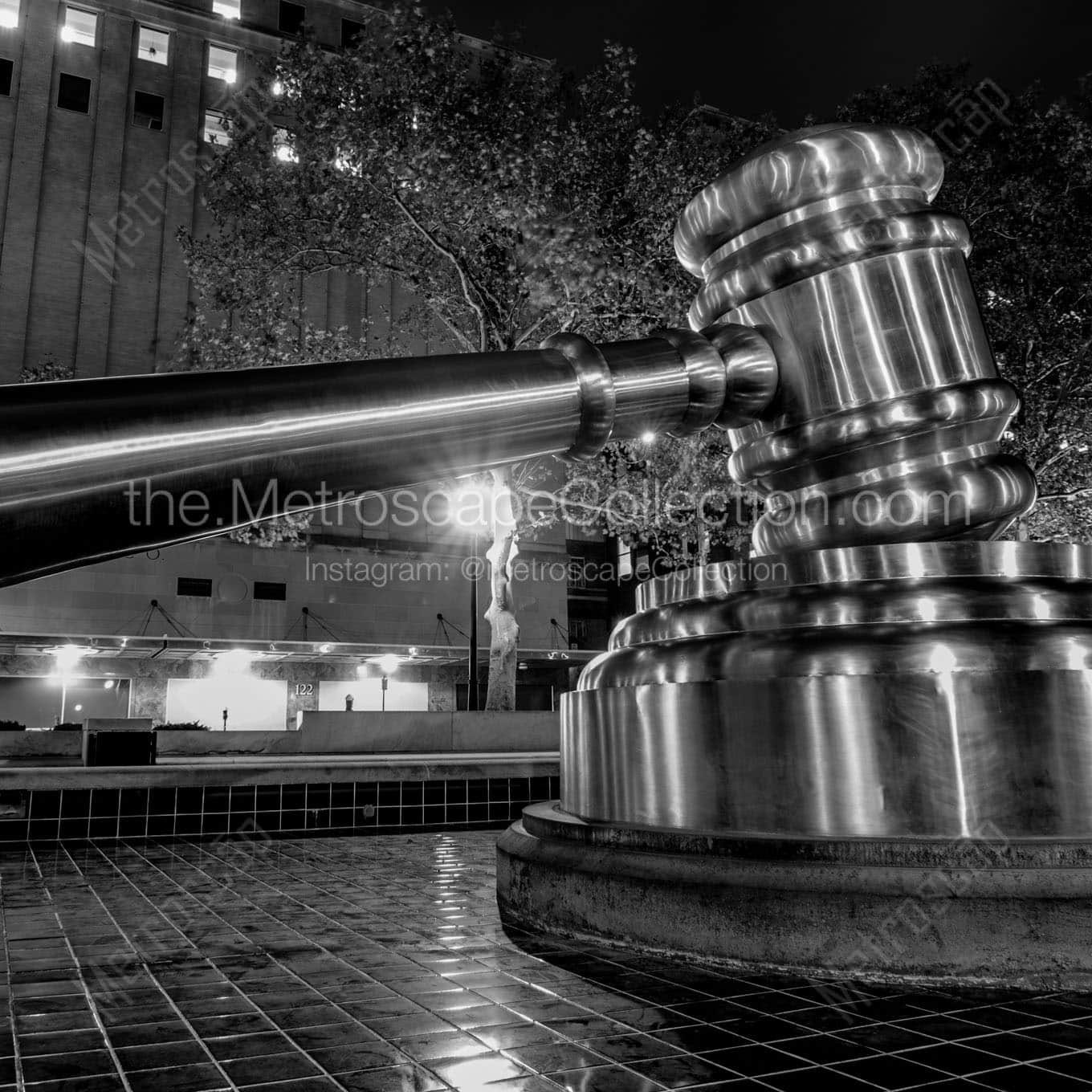 The Ohio Supreme Court Stainless Steel Gavel Wall Art square crop