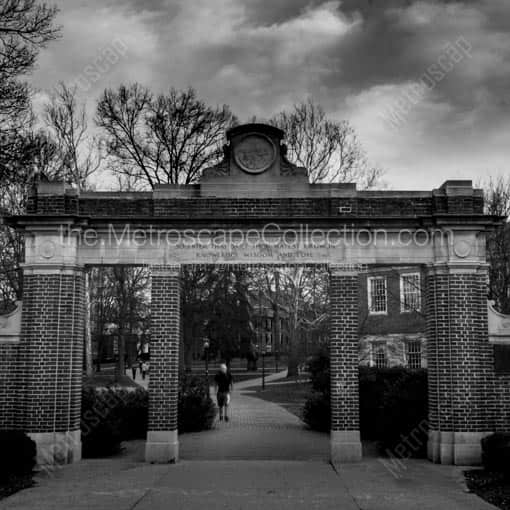 The Ohio University Alumni Gateway -- Athens Black and White Wall Art