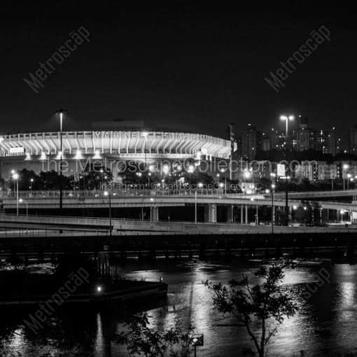 Old Yankee Stadium the House that Ruth Built -- New York City Black and White Wall Art
