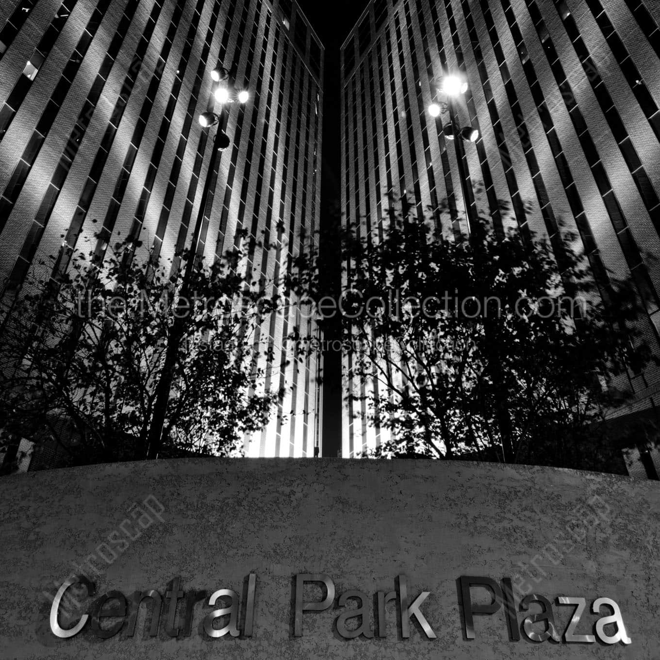 Omaha Central Park Plaza Wall Art square crop